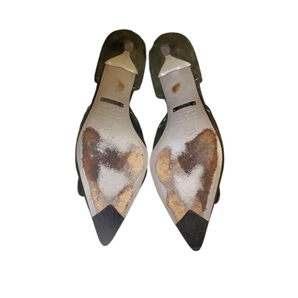 Beautiful Talbots Collection Suede Pointed Toe Kitten Heeled Shoes Size 7.5 - Picture 5 of 6
